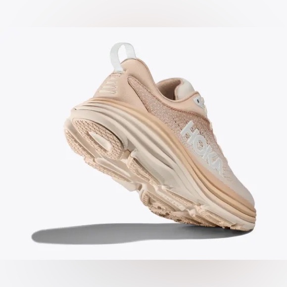 Hoka Bondi 8 Shifting Sands / Eggnog Running Shoe - Picture 4 of 5